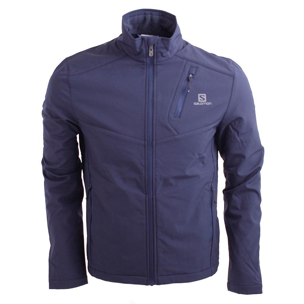 Salomon Singapore Mens Jackets - EMIN JKT M Navy | 34971-PJGX